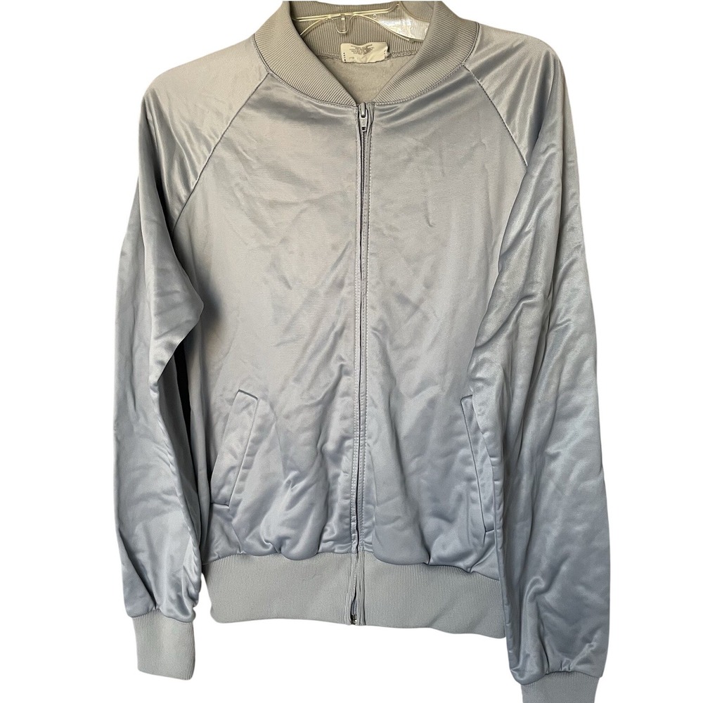 Vintage 80s Gray Zip-Up Bonnie Sportswear Track Jacket